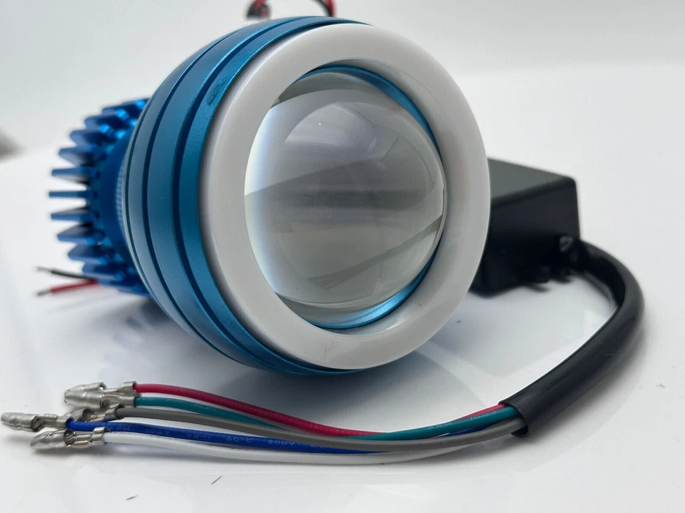 2 PIEZAS Faro LED Motocicleta Ojo de Ángel Proyector Demonio Para Honda CBR1000RR 2014 Foto 4 de 4