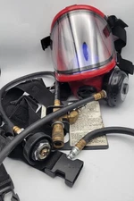 Pro-Tech Respirator Mask With Harness And Tank Connectors