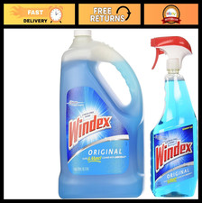 Glass Cleaner Spray + 128 oz Refill - Streak-Free Shine, 160 fl oz Total 0.40 per fl oz