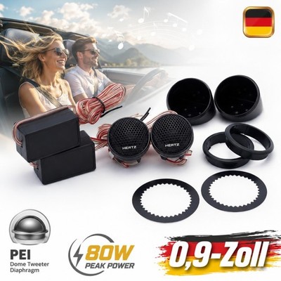 Premium Auto Audio Kalottenhochtöner für klare Hochfrequenzwiedergabe 80W 0.9''
