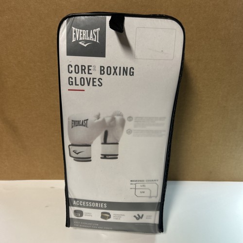 Everlast Core2 Training Glove Men's White Size S/ M Boxing Gloves White, New