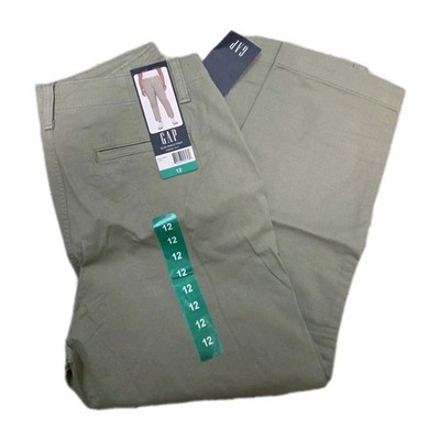 Gap Women s Slim Ankle Pants, Green, Size 12