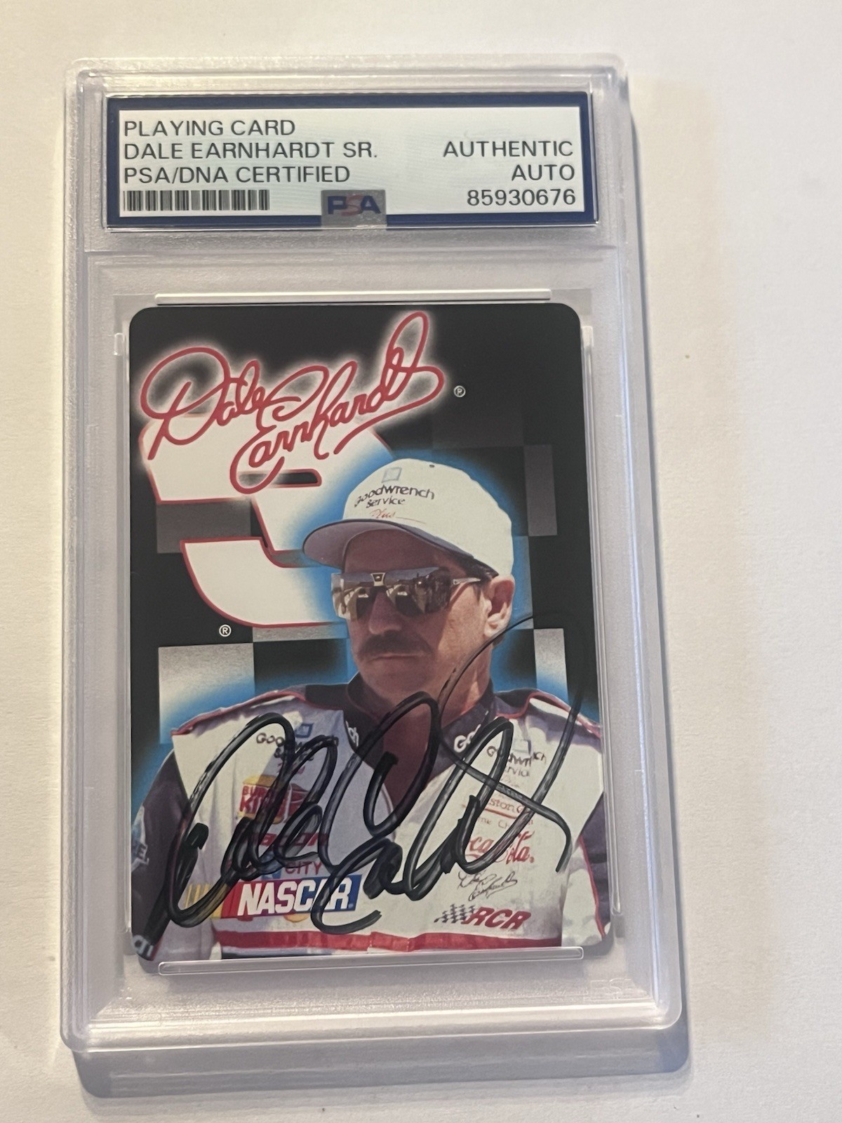 Dale Earnhardt Signed Autographed Playing Card Psa/Dna Wow Rare view 1