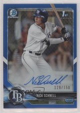 2018 Bowman Draft Chrome Pick Blue Refractor /150 Nick Schnell #CDA-NS Auto 10h2