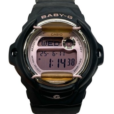 CASIO Baby-G BG-169U Ladies Digital Watch Black Pink Rubber Band Quartz Japan