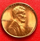 1952-S Lincoln Wheat Cent Penny GEM RED BU From an Original Bank Roll