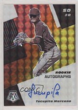 2021 Mosaic Rookie Choice Red & Yellow Prizm 3/88 Tucupita Marcano Auto 03j5