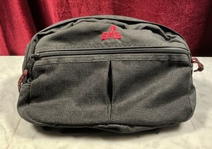 EMS Black Nylon Hiking Waist Pack *New* Padded Back, Adjustable Strap, Pockets