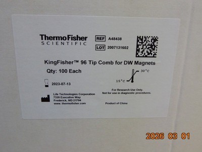 **100**  THERMO KingFisher 96 Tip Comb for Automated DW Deep Well Magnets A48438