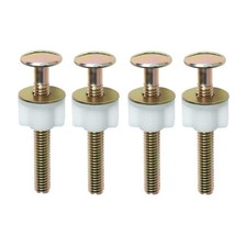 4Pcs Toilet Seat Screws Steel Toilet Seat Hinge Bolts and Nuts Heavy
