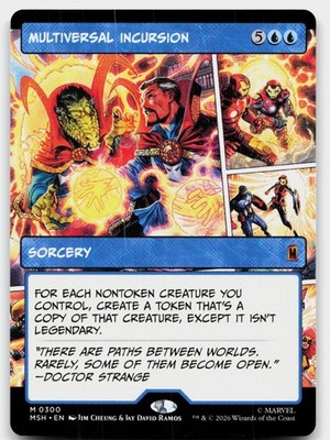 Multiversal Incursion (Borderless) 300 Marvel Super Heroes MTG NM