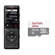 Sony ICD-UX570 Digital Voice Recorder Black  32GB Memory Card