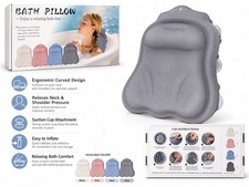 Bath Pillows for Tub and Home Spa Ergonomic Design Bathtub Cushion