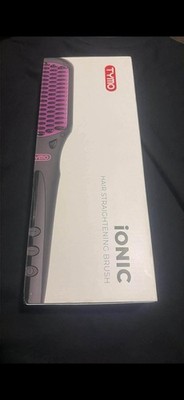 TYMO Hair Straightening Brush Comb, Ionic Technology, Pink/Black