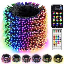 Dazzle Bright 328FT 1000 LED Smart RGB Christmas Halloween String Lights
