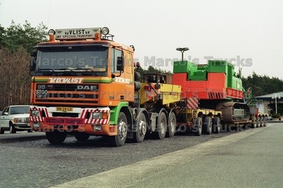 LKW Foto DAF 95 400 ATI Schwerlasttransporter Niederlande orange VLIST, G #n6nh
