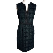 Carolina Herrera Boule black sheath dress Sz 2