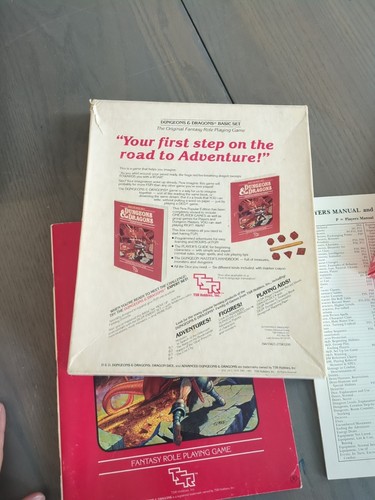Dungeons & Dragons: Basic Rules Set 1 (MISSING DICE/CRAYON), 1st Red Box TSR - Picture 10 of 11