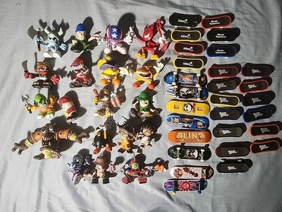 Huge Tech Deck Figure and Skate Board Lot Blind World Industries Alien Workshop