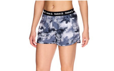 EUC Reebok women's fearless splatter print running shorts size S