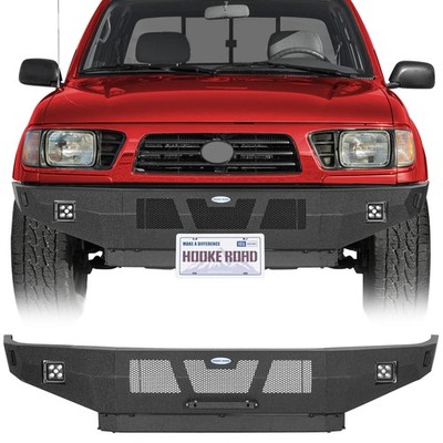 Grizzly Steel Front Bumper w/2×25W LED Spotlights Fit Toyota Tacoma 1995-2004