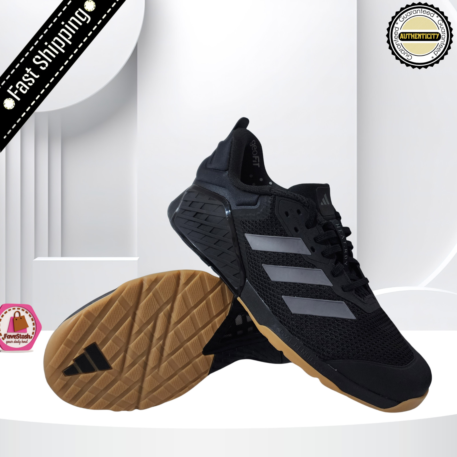 Adidas Dropset 3 Black Grey Gum Gym Training Athlletic Shoes IH8292 Mens Size 12