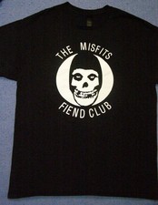 The Misfits Fiend Club Concert Tour T-Shirt Black Shirt Size L