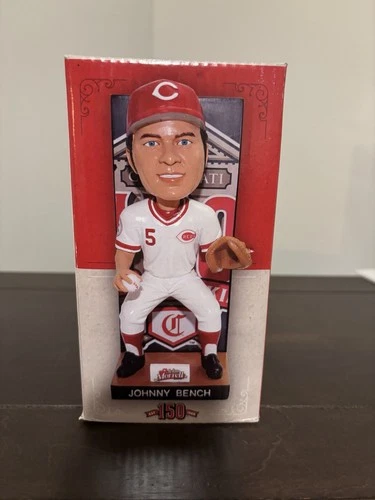 Johnny Bench Cincinnati Reds 150th Anniversary MLB Baseball Bobblehead