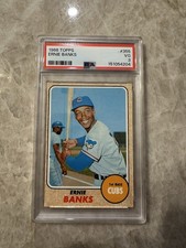 1968 TOPPS #355 Ernie Banks PSA 3 VG Chicago Cubs MLB Baseball Card Rare Slab