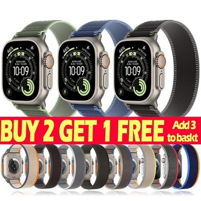 Nylon Trail Loop Band for Apple Watch Strap 11 10 9 8 7 6 SE 45/46/49mm Ultra 3