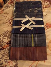 New Mens 3-Pack Handkerchiefs 100 Cotton Classic Hankerchief Colored Stripes