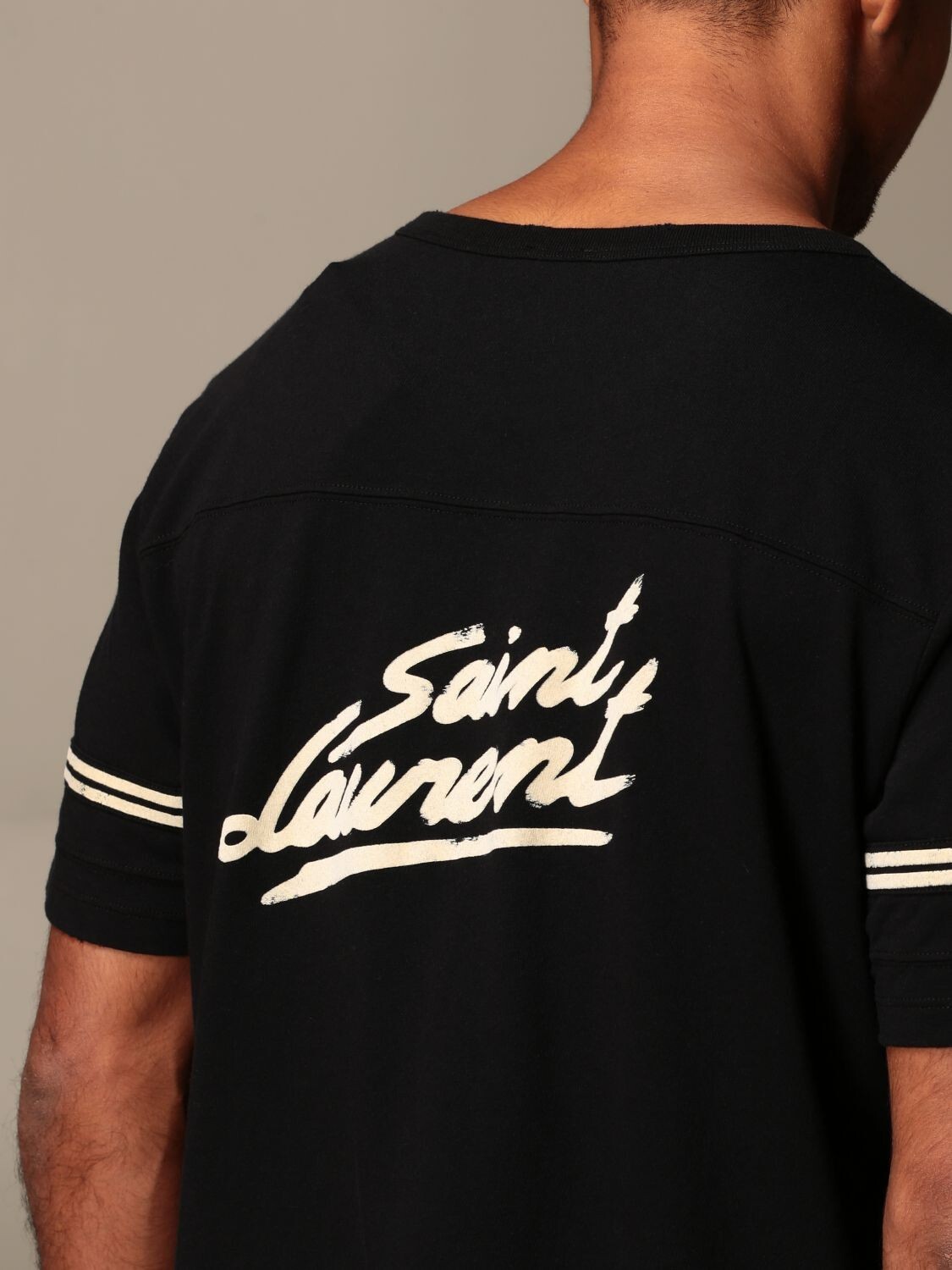T shirt SAINT LAURENT Saint Laurent con logo sul retro taglia L #W