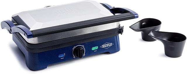 Blue Diamond CC002858-002 Sizzle Griddle Electric Grill Pan, One Size  eBay