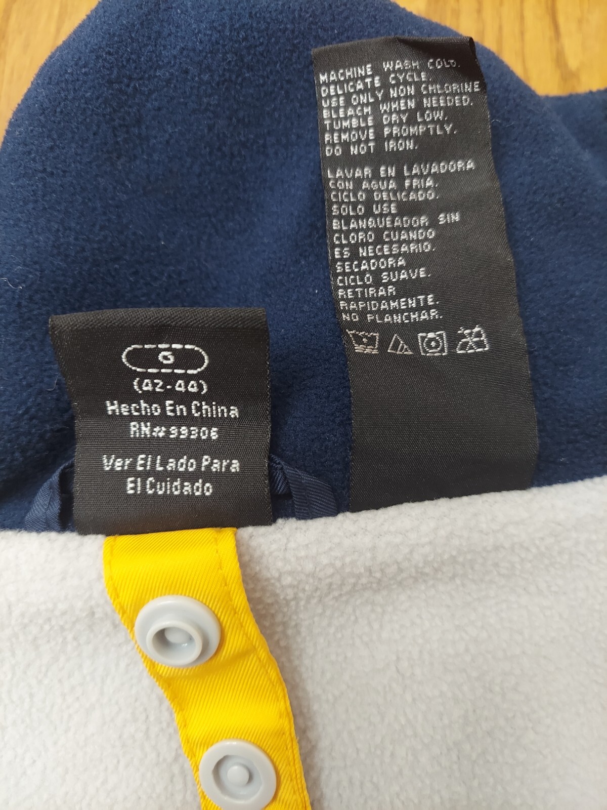 Starter Jacket Navy Yellow Gray Multi Zip Multi P… - image 10