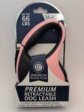 American Kennel Club Premium Retractable Dog Leash for Pets Up to 66 lbs