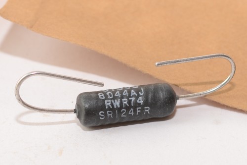 9x MIL spec Draht-Widerstand Typ RWR74SR124FR, 0.124 Ohm, 5 W, 1%, NOS - Picture 3 of 3