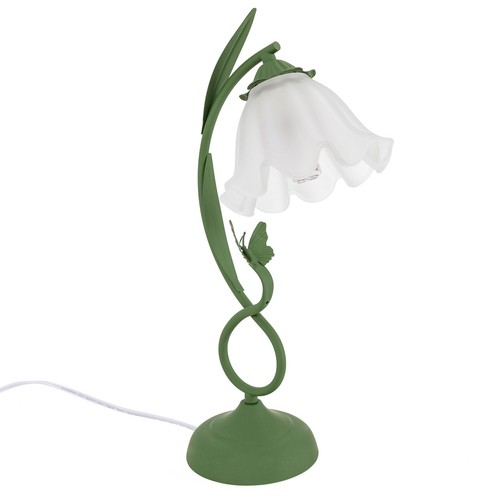 Bedside Lamp Table LED Light Green Flower-shaped Table Lamp Adjustable lighting - Picture 11 of 18