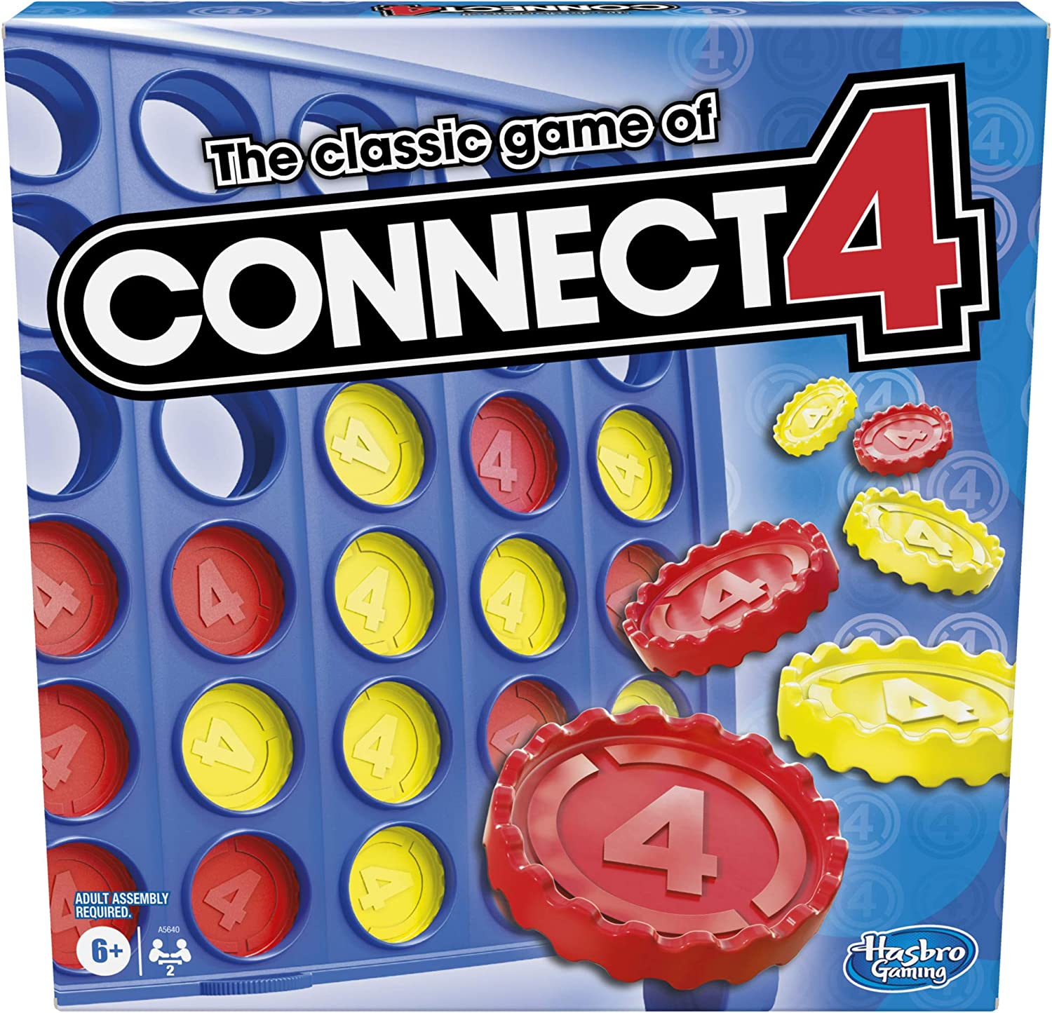 Connect 4 Classic Grid, 4 in a Row Game,Strategy Board Games for Kids,2 Player .F