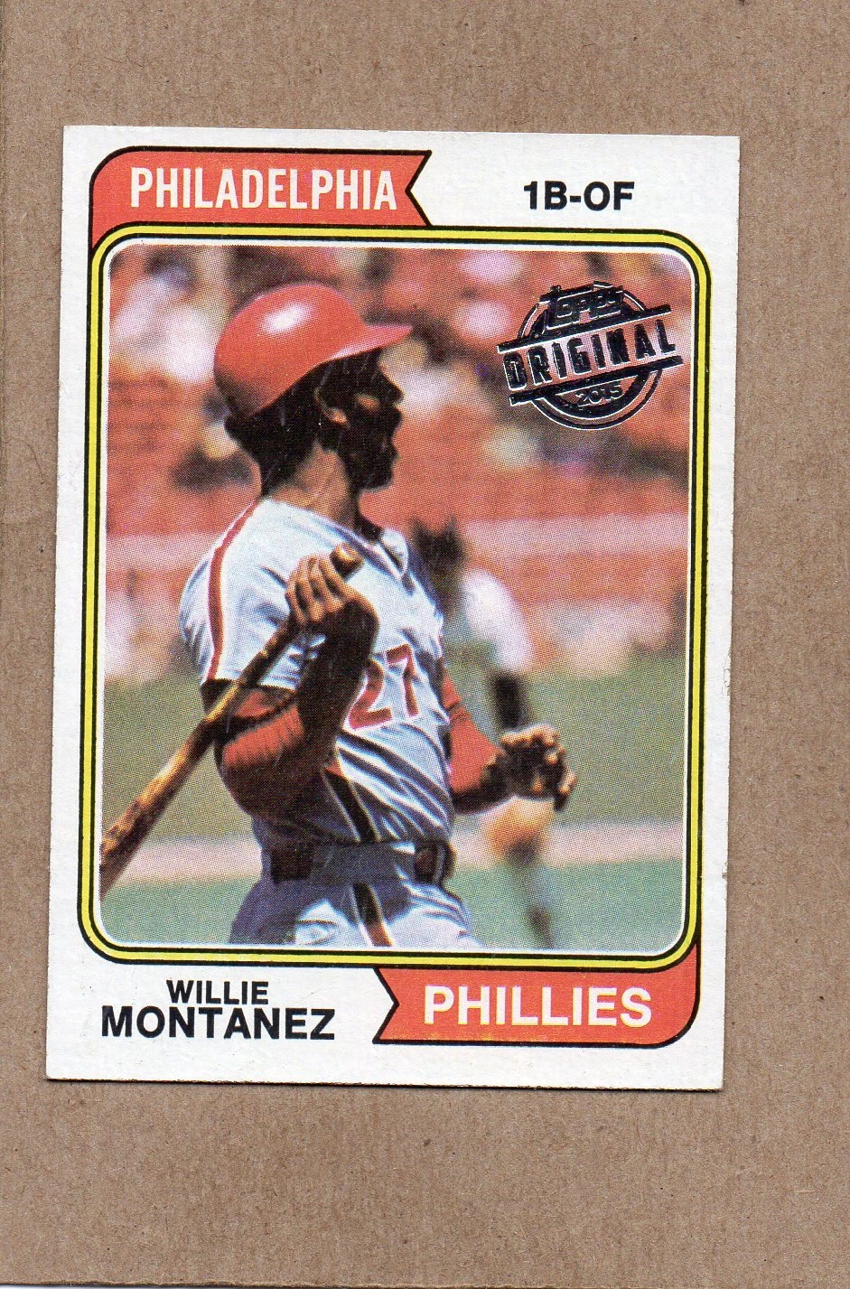 2015 topps original buyback 1974 515 willie montanez phillies