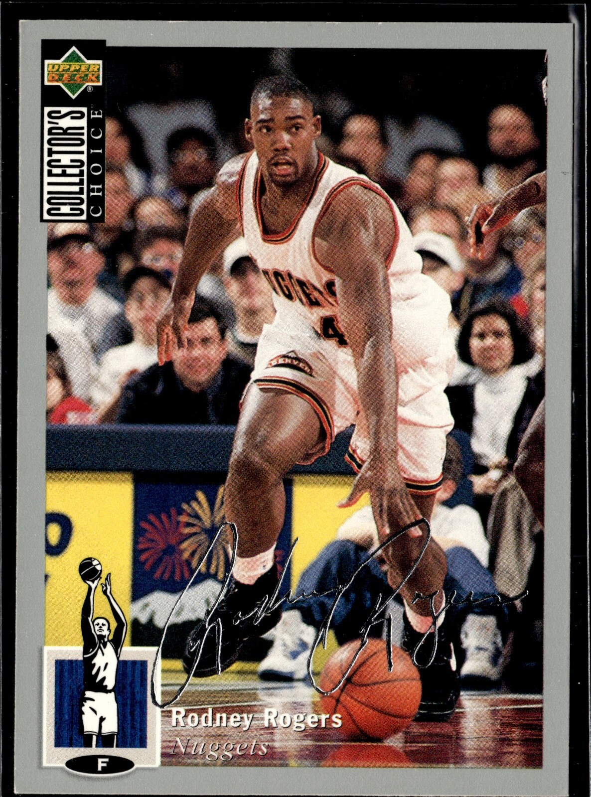 1994-95 Collector's Choice Silver Signature #154 RODNEY ROGERS Denver Nuggets B6