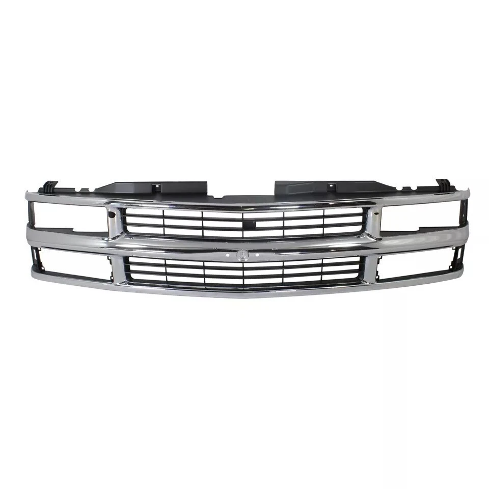 Grille & Headlight Kit For 1994-1999 Chevrolet C1500 Suburban K1500 Plastic 9PCS - Image 2 of 4