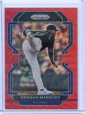 2022 PANINI PRIZM RED WAVE #/99 ROCKIES GERMAN MARQUEZ NO. 104