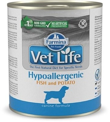 8606014102819 Farmina Vet Life Diet DOG Hypoallergenic Fish&Potato 300 g Far