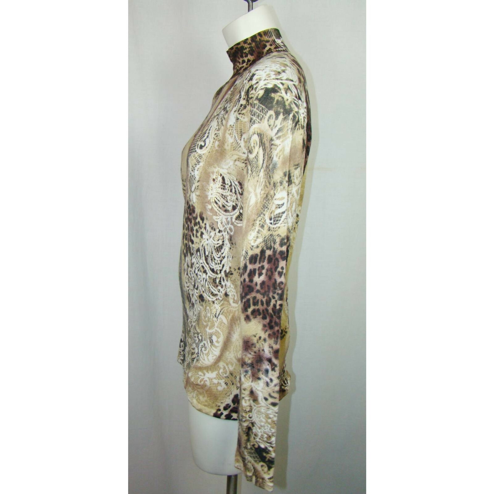 Cache Women's Pullover Sweater Multicolor Spandex… - image 5