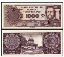 Billete Paraguay 1000 Guaranies P-214 1998 sin circular nuevo