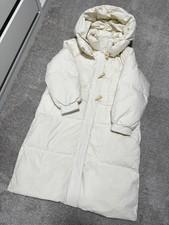 New Women Hooded Duck Down Horn Buckle Coat Winter Parkas Warm Thickened Outwear