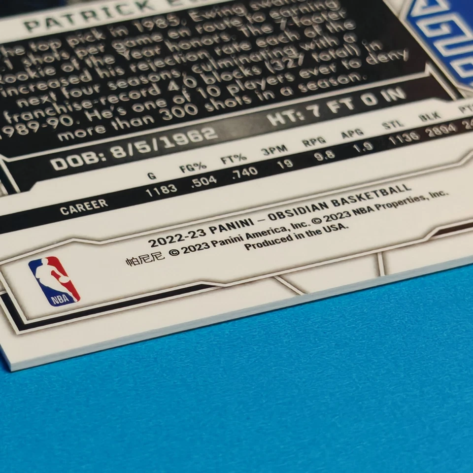 2022-23 Panini Obsidian Electric Etch Red Yellow Green Flood Patrick Ewing 65/75 - Image 4 of 4