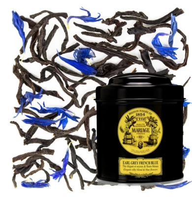 Black Tea, Earl Grey French Blue Tea 100g, Mariage Frères.