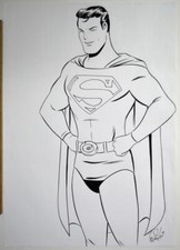 SUPERMAN ORIGINAL PENCILS Artwork Hand Signed UK artist Des Taylor 