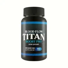 Blood Flow Titan Boost Pro - Mens Bloodflow Support - 60 Capsules